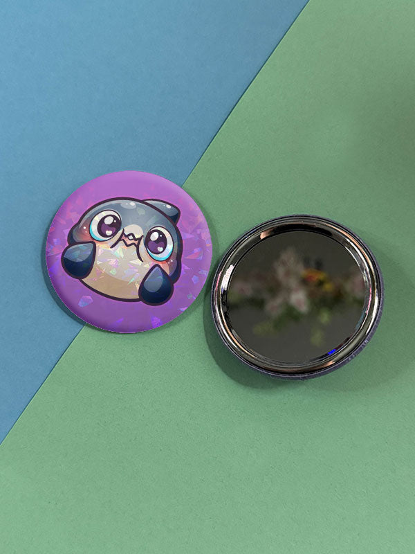 Silly Little Fluffy Pals Button Taschenspiegel verschiedene Designs