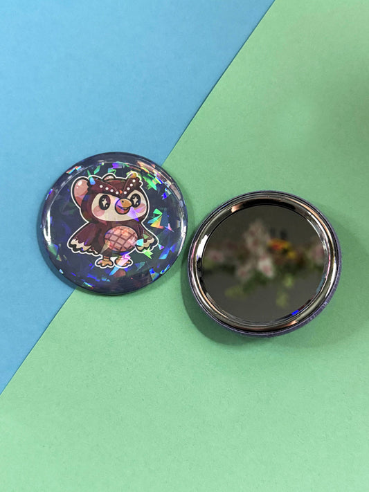 Kawaii Island Button Taschenspiegel verschiedene Design Varianten