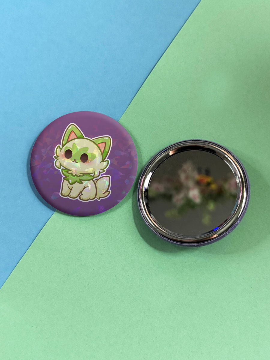 Kawaii Monster Button Taschenspiegel verschiedene Design Varianten