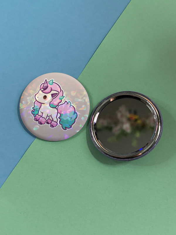 Kawaii Monster Button Taschenspiegel verschiedene Design Varianten