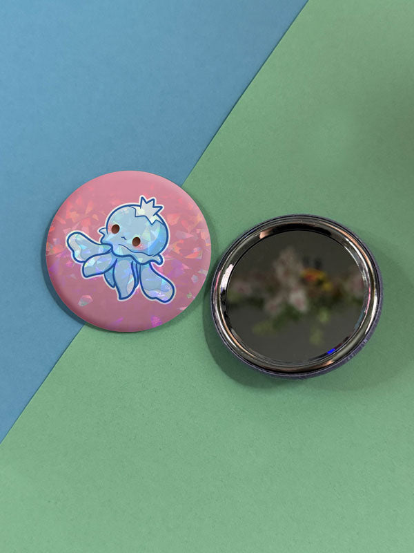 Kawaii Monster Button Taschenspiegel verschiedene Design Varianten