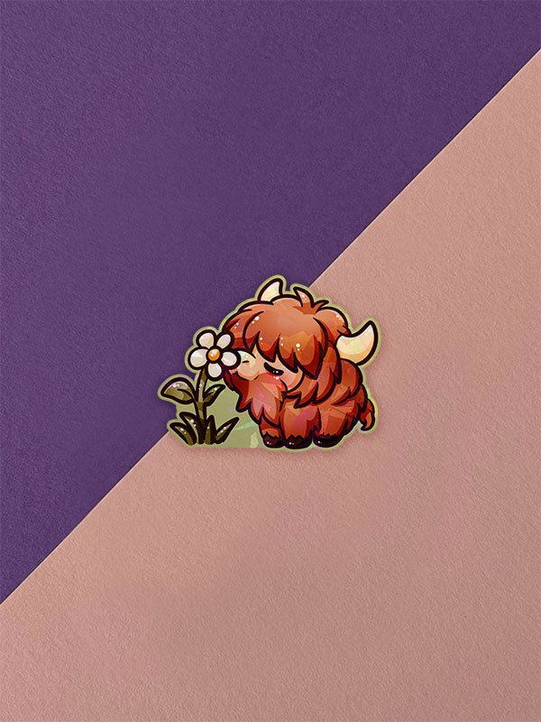 Silly Little Fluffy Pals Smol Highland Cattle Sticker Auswahl