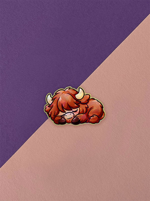 Silly Little Fluffy Pals Smol Highland Cattle Sticker Auswahl