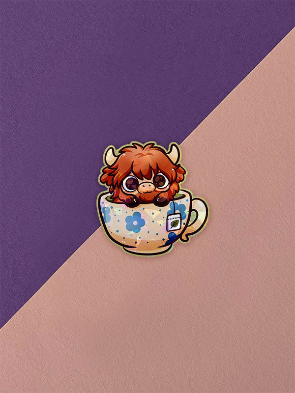 Silly Little Fluffy Pals Smol Highland Cattle Sticker Auswahl