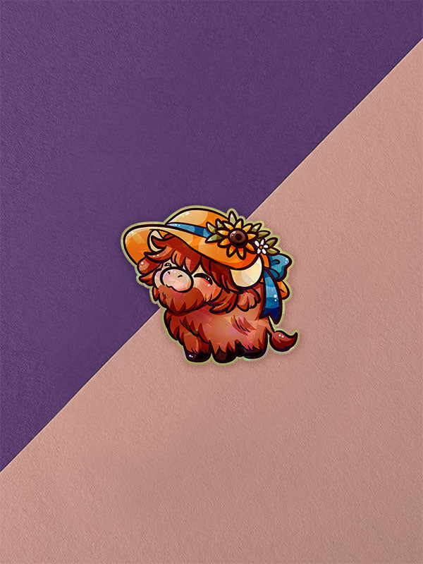 Silly Little Fluffy Pals Smol Highland Cattle Sticker Auswahl