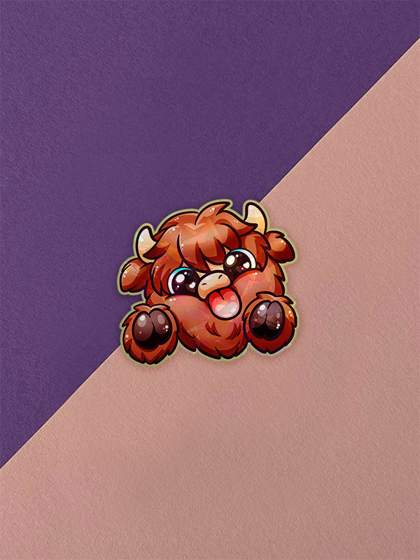 Silly Little Fluffy Pals Smol Highland Cattle Sticker Auswahl