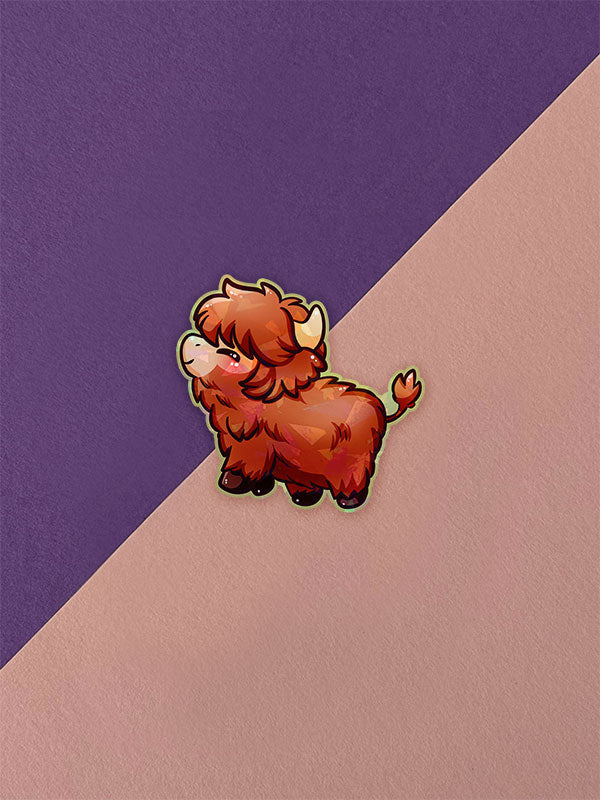 Silly Little Fluffy Pals Smol Highland Cattle Sticker Auswahl