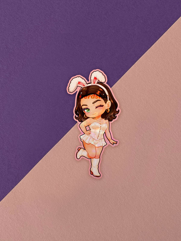 Puck Bunny Hannah Sticker