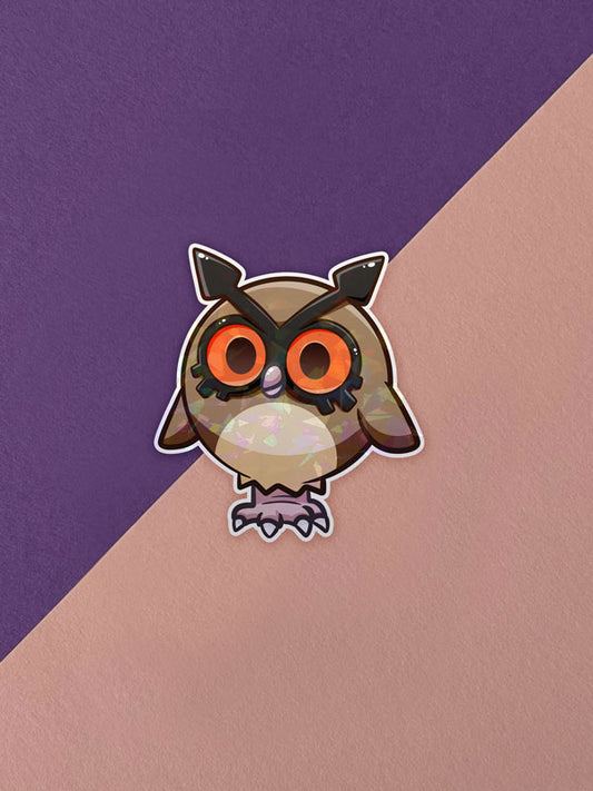 Kawaii Monster Sticker - Hoothoot
