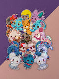 Kawaii Monster Sticker Vol. 8 - Komplettset 17 Stück