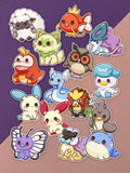 Kawaii Monster Sticker Vol. 3 - Komplettset 15 Aufkleber