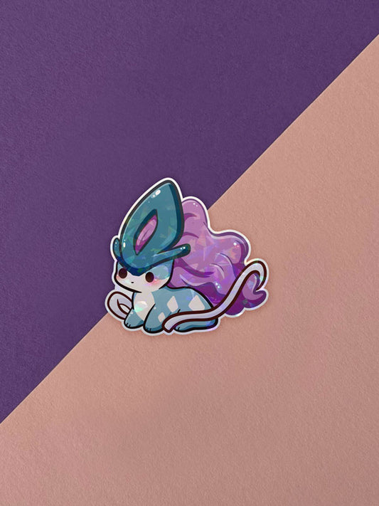 Kawaii Monster Sticker - Suicune