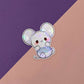 Kawaii Monster Sticker - Zwieps links
