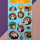 Silly Little Fluffy Pals Hedgehog Stickerbogen Holo Finish