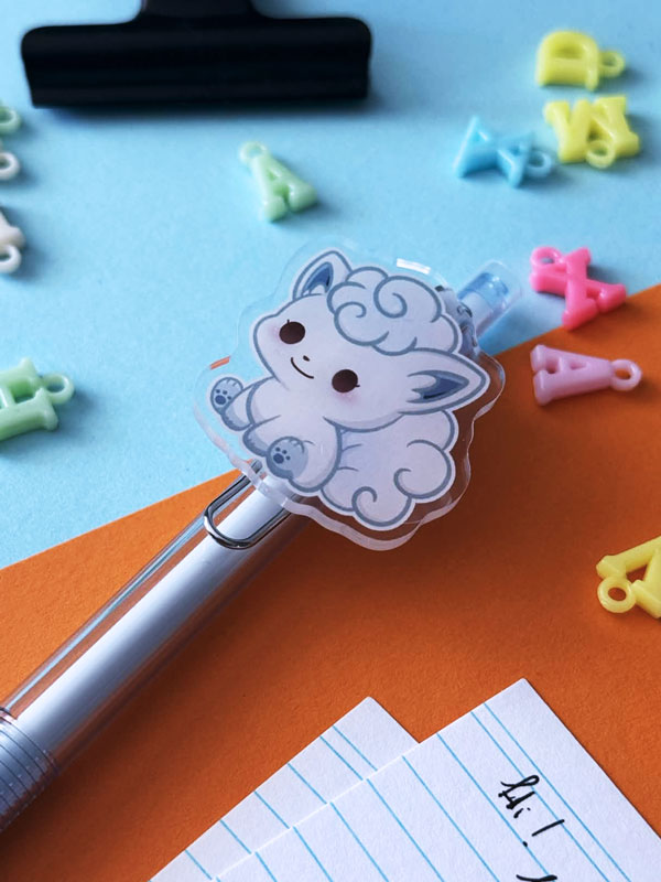 LIMITED Vulpix Kanto / Alola Kugelschreiber mit Acrylic Clip