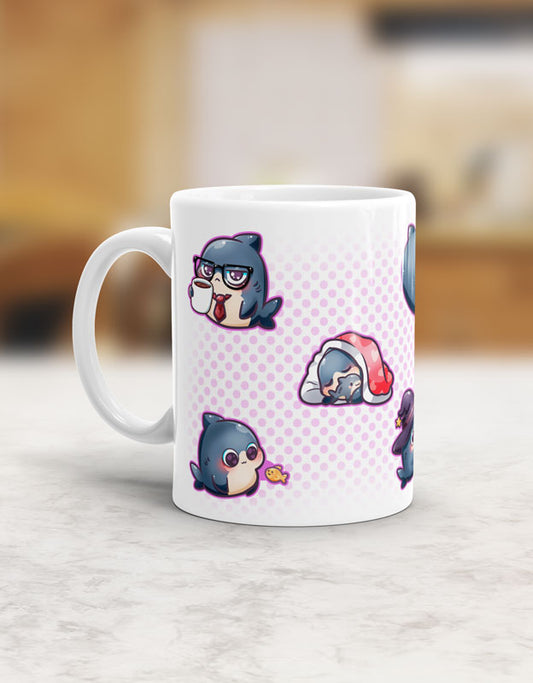 Silly Little Fluffy Pals Shark Tasse