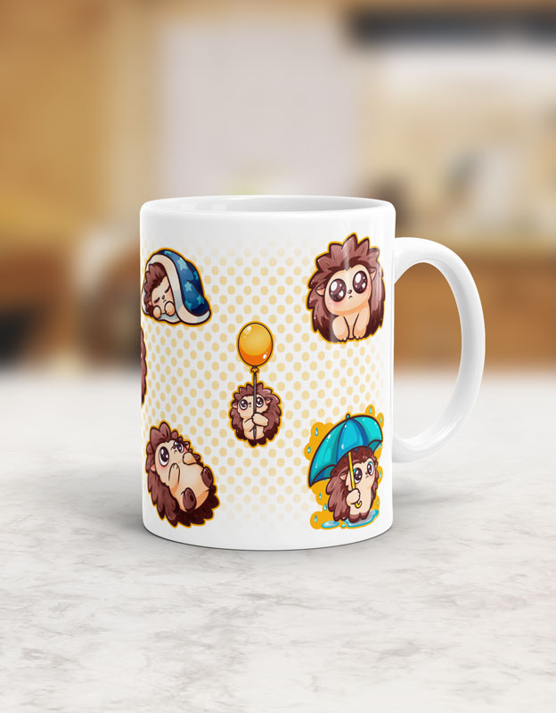 Silly Little Fluffy Pals Hedgehog Tasse