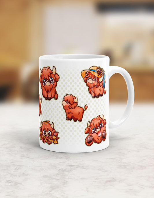 Silly Little Fluffy Pals Highland Cattle Tasse