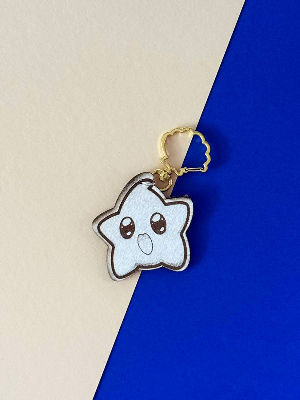 Happy Star Wooden Keychain Verschiedene Varianten